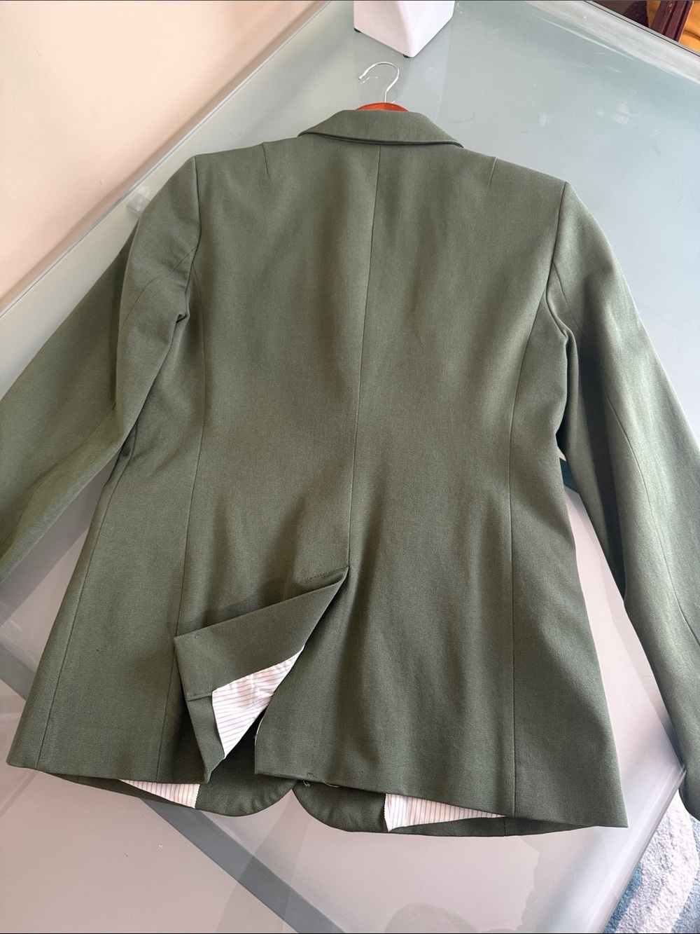 Like NEW Banana Republic Long and Lean Tailored Blazer Size 4 - Picture 10 of 11